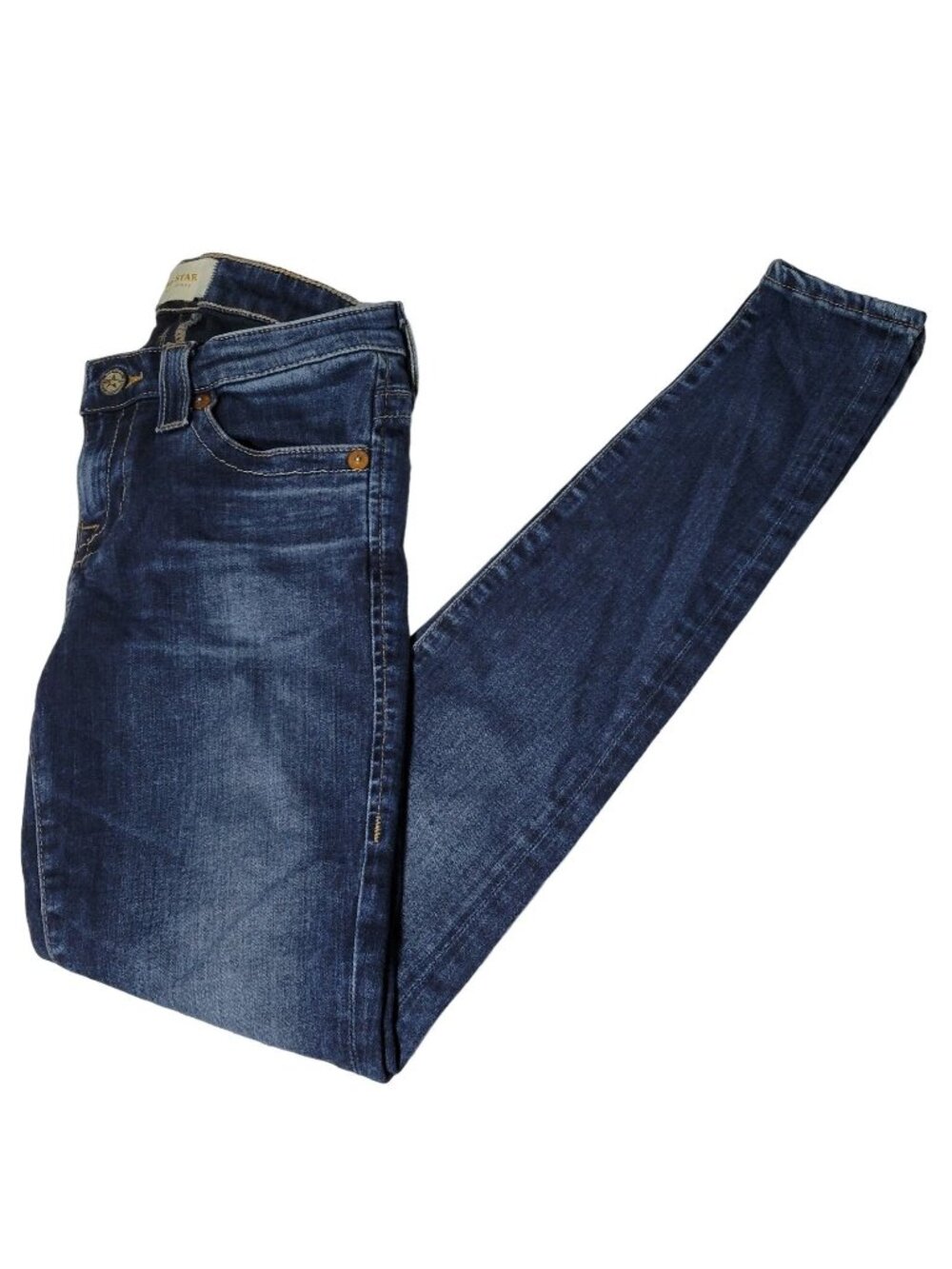 Big Star Alex Skinny Jeans Womens Size 27 Low Rise Dark Wash Denim Pants
